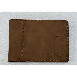RUNBOX Minimalist Slim Wallet for Men W/Money Clip RFID Blocking Front Pocket